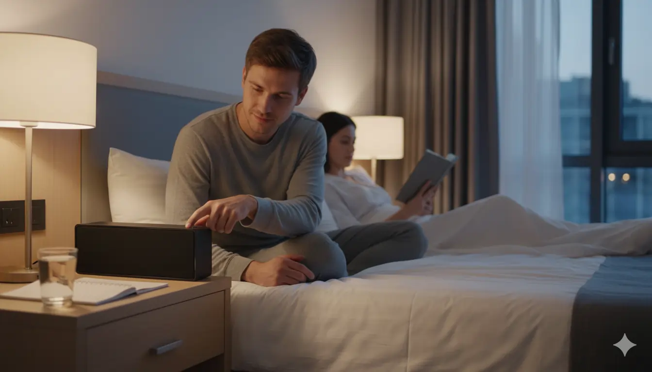 Guest using voice assistant